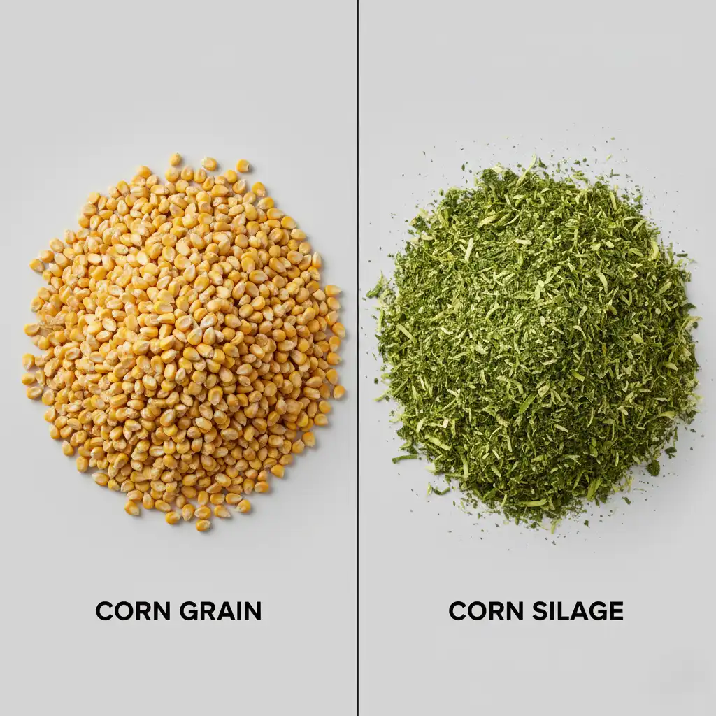 تفاوت ذرت دانهای (Grain) با ذرت علوفهای (Silage)